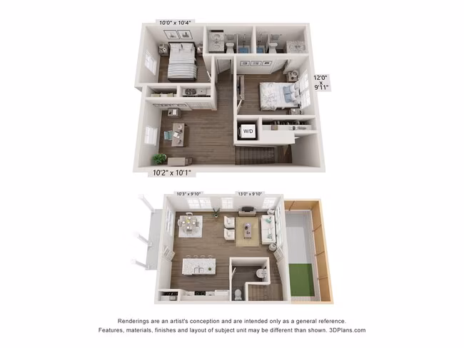 B2 - Townhome 128 floor plan
